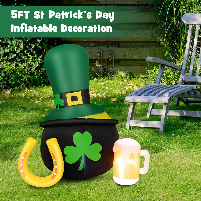 5ft St Patricks Day orders Inflatable Decorations